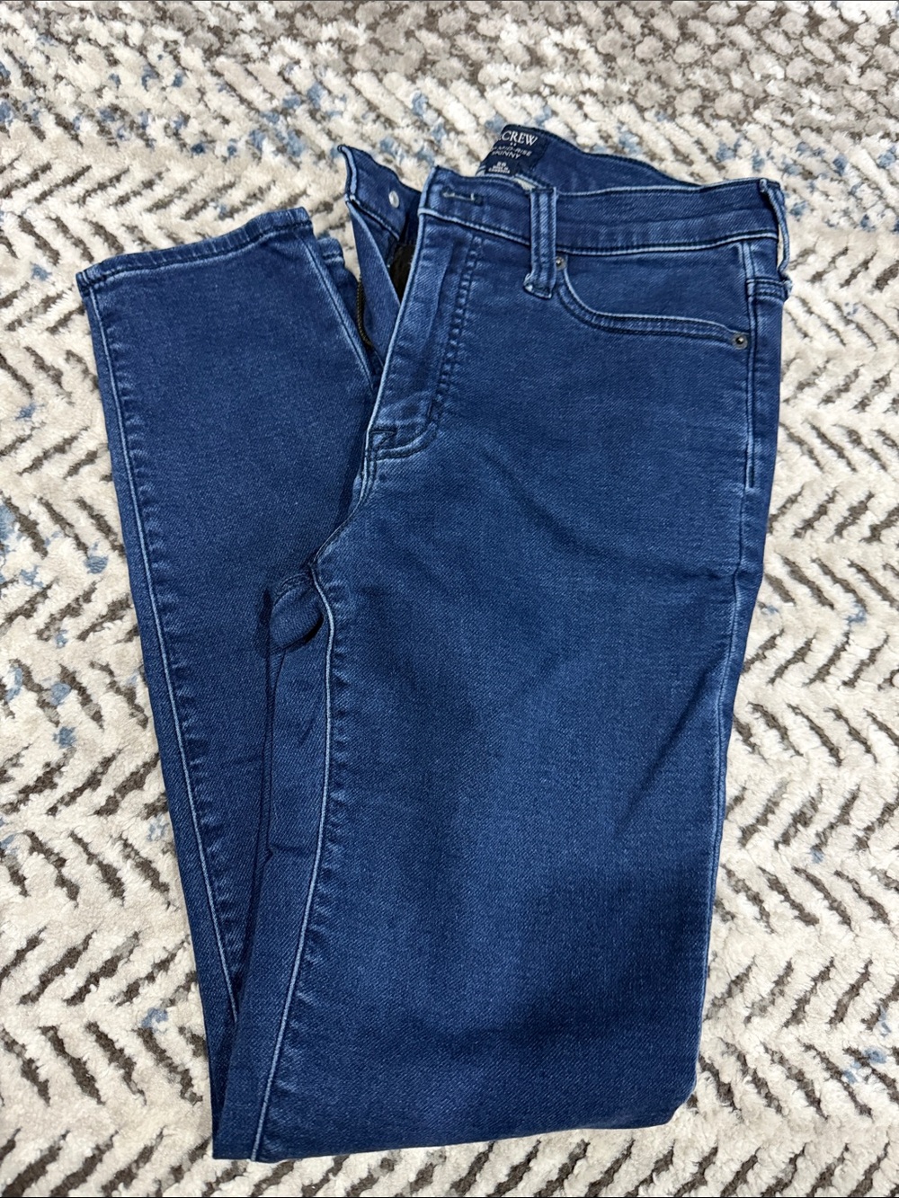 J. Crew dark blue mid rise skinny Jeans
